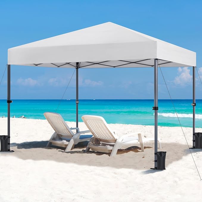 Yaheetech 10x10 1-Person Setup Pop Up Canopy Tent, Instant Portable Commercial - Image 2
