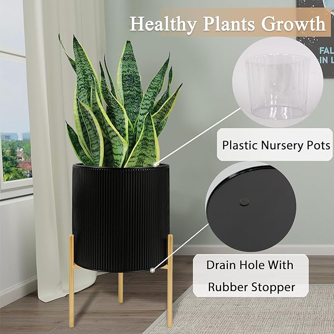 ARNIS Modern Plant Pots, Large Size Metal Pots - Image 4