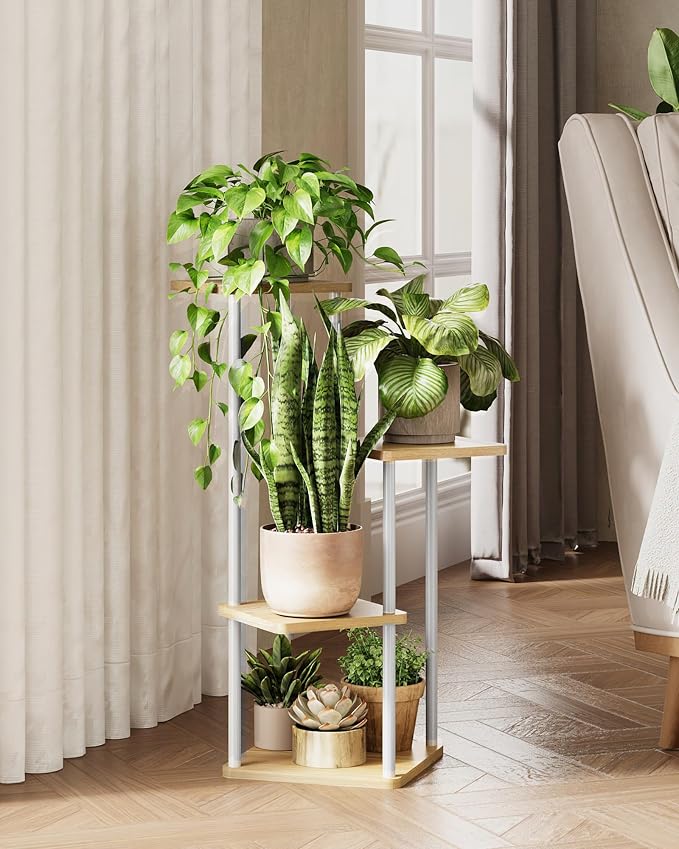 Tall Plant Stand Indoor 4 Tiered Plant Shelf - Image 7