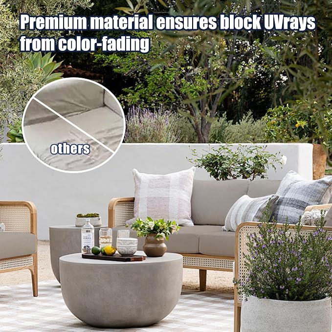 12-Piece Outdoor Cushion & Pillow Cover Set, 8 Seat Covers + 4 Pillow Covers - Image 3