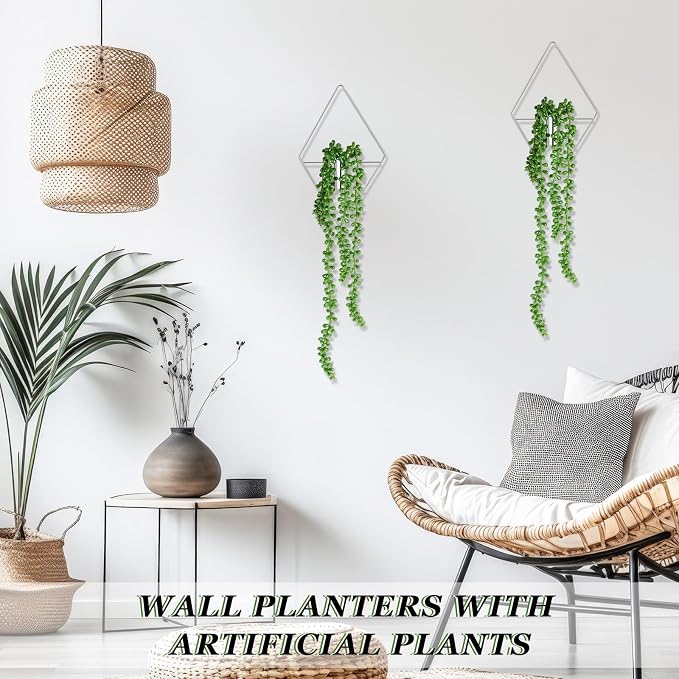 2 Pieces Wall Decor Hanging Planters - Image 7