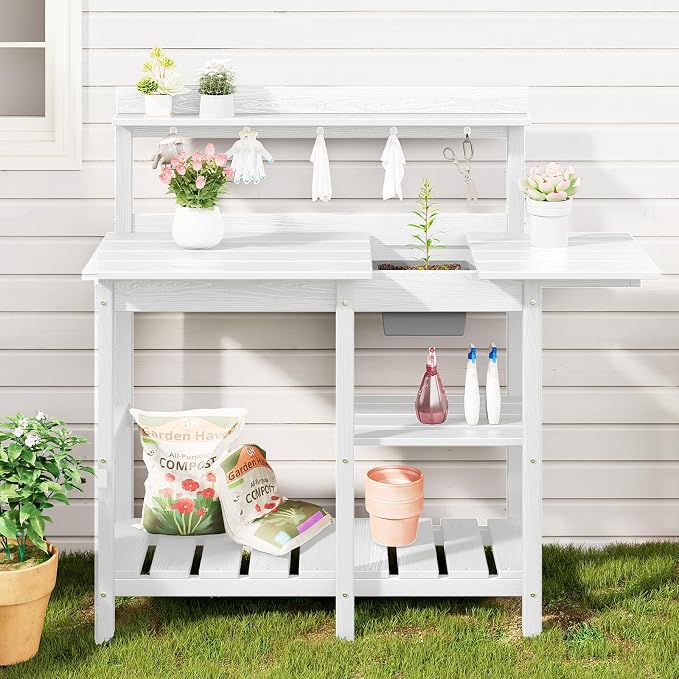 SERWALL Outdoor Potting Bench - Image 8