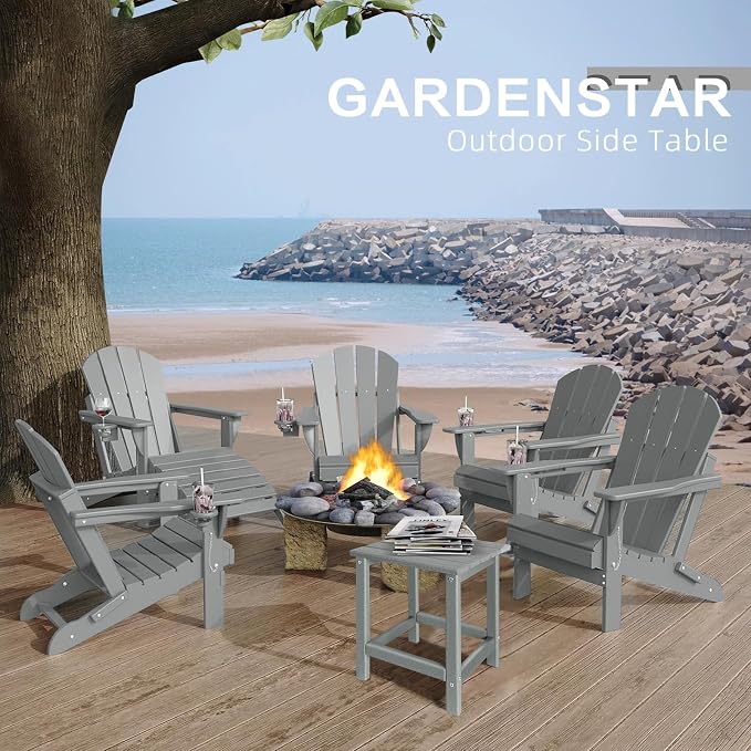 Outdoor Side Tables Adirondack, HDPE Small Table - Image 6