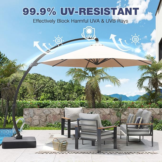 Aoxun Aluminum Patio Furniture Set - Image 2