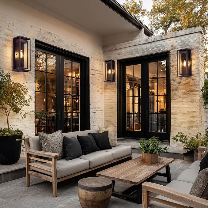 19" Bronze Outdoor Light Fixture, 2 Pack Large Size Outdoor Sconce Lights - Image 8