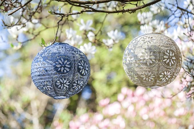 Soji Stella Market, LED Outdoor Solar Lantern, Handmade - Image 7