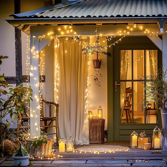 JMEXSUSS 400 LED Christmas Lights Indoor Outdoor, 132 ft Warm White String - Image 2
