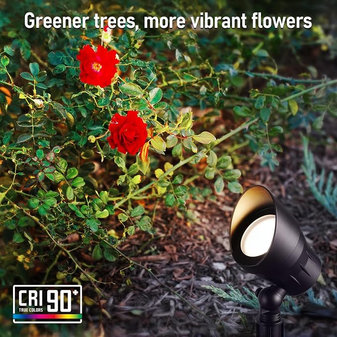 LEONLITE 8-Pack Low Voltage LED Landscape Spotlight, 5W 12V Pathway Lights - Image 5