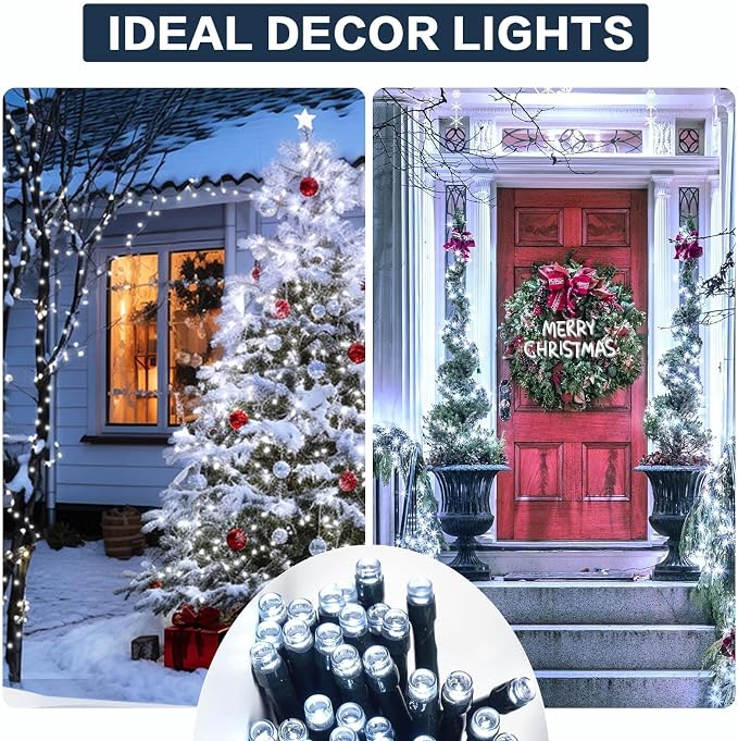 6 Pack Solar String Lights Outdoor, 600 LED Extra-Long 236Ft Solar Lights - Image 3
