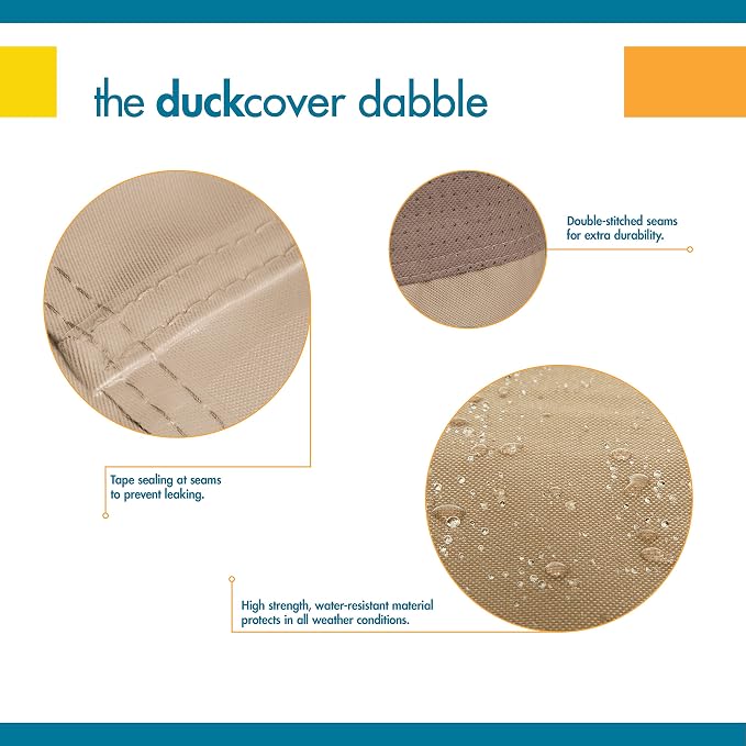DUCKCOVERS Elegant Waterproof 68 Inch Patio Loveseat Cover, Patio Furniture - Image 12