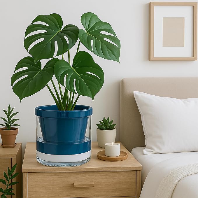 D'vine Dev 8 Inch Design Self Watering Planter - Image 3