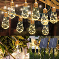 Solar String Lights Outdoor, 26 Ft Vintage Rope Hemp Solar Patio Lights by TUODAW