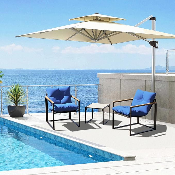Outdoor Wicker Patio Furniture Set, Rattan Sectional Sofa Set - Image 3