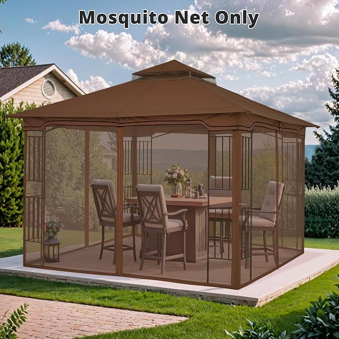 MASTERCANOPY Patio Gazebo Mosquito Netting Screen Walls - Image 7