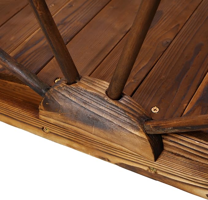 3.3 FT Wooden Garden Bridge - Image 6