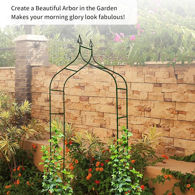 8.3 Ft H x 4.6 Ft W Metal Pergola Arbor - Image 5