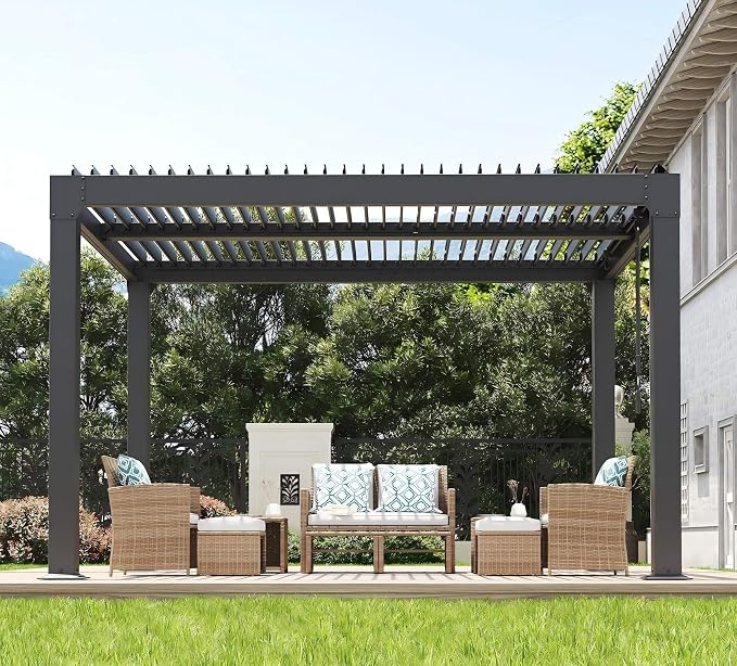 Garvee Louvered Pergola - Image 2