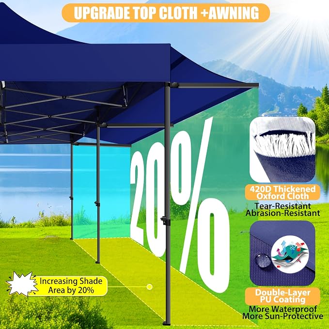 COBIZI 10x20 Pop Up Canopy Tent - Image 2