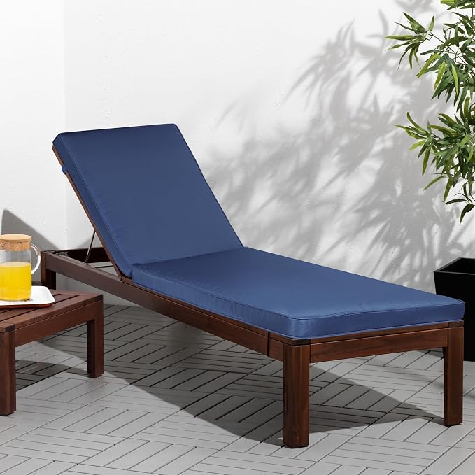 Outdoor Chaise Lounge Chair Cushions 2 Pack, Thick Waterproof Patio Pool Lounge - Image 2