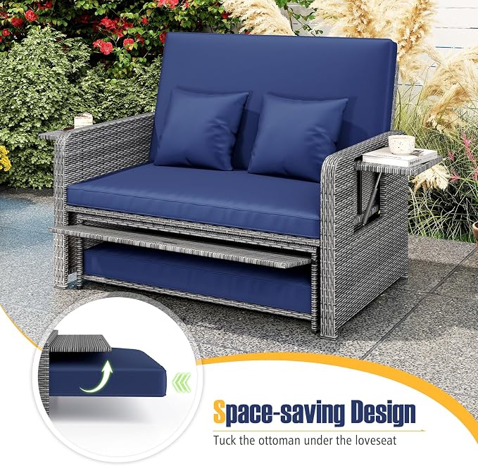 RELAX4LIFE Wicker Patio Outdoor Daybed - Image 5