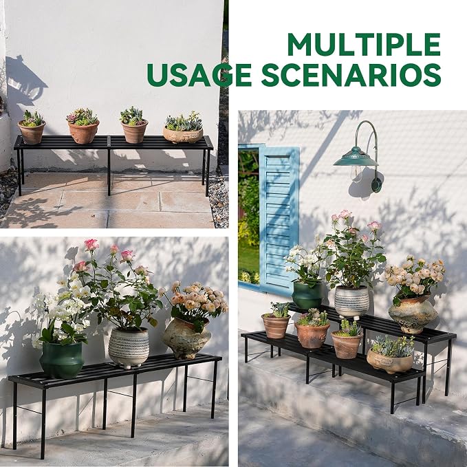 Metal Plant Stand, Rust-proof Aluminum Flower Pot Stand, Heavy Duty Planter - Image 8