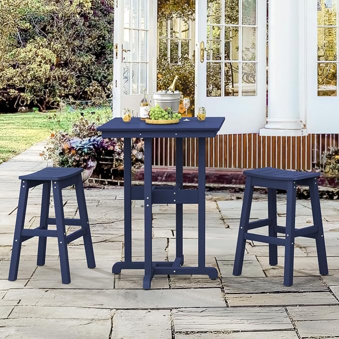 37.5" H Outdoor Bar Table，HDPE Bar Height Table - Image 2