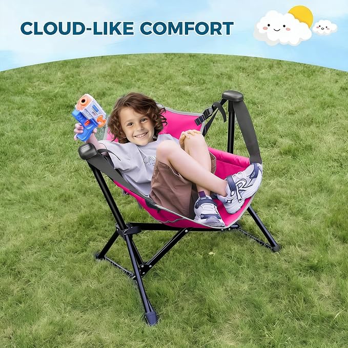 Kids Hammock Chair, Adjustable Kids Camping Chair, Folding Chair - Image 8