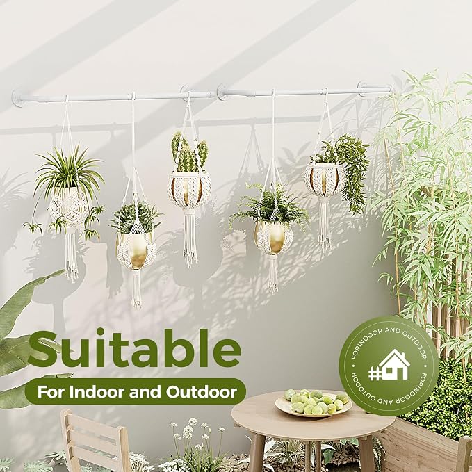Bamworld Hanging Planters 2PCS for Indoor Plants Hanging Plant Holder Plant - Image 5