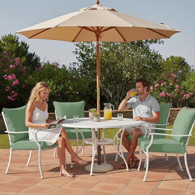 Outdoor Cushions for Patio Furniture, Double-Sided Waterproof Backrest and Deep - Image 2