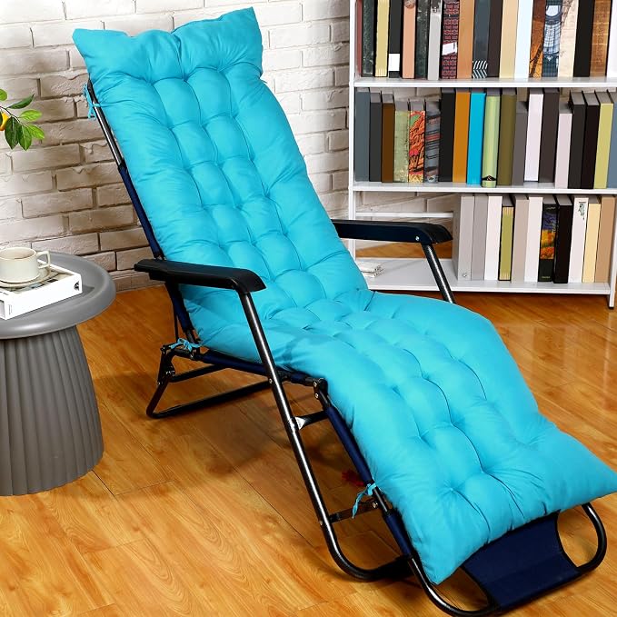 67 x 19 Inch Chaise Lounge Cushions Soft Lounge Chair Cushion Gravity Chair - Image 8