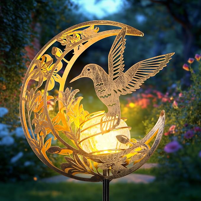 Solar Hummingbird Lights Outdoor Decor by ShangTianFeng
