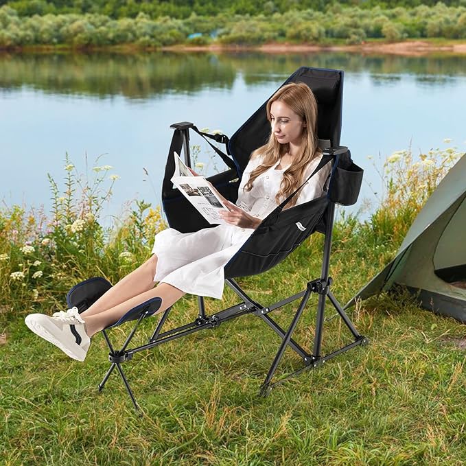 Tangkula Set of 2 Hammock Camping Chair, Portable Camp Chair - Image 2