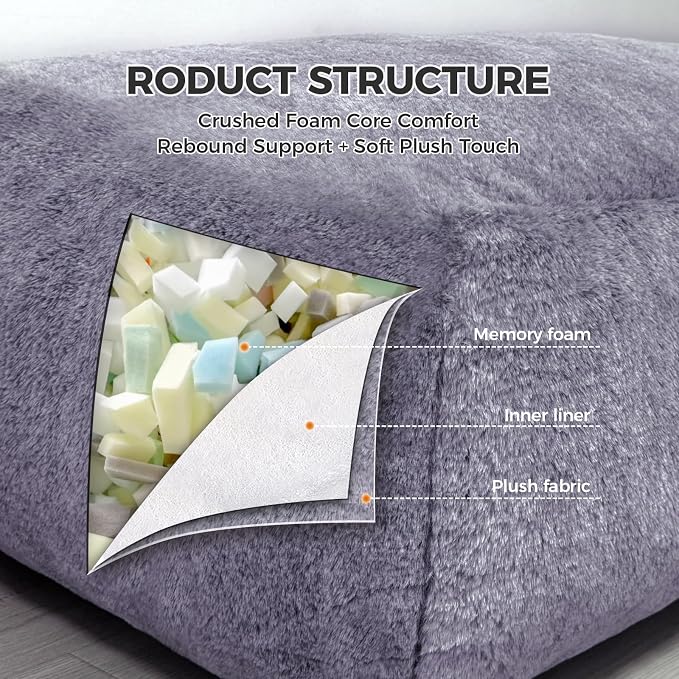 Giant Bean Bag Lounger Chair for Adults - Image 7