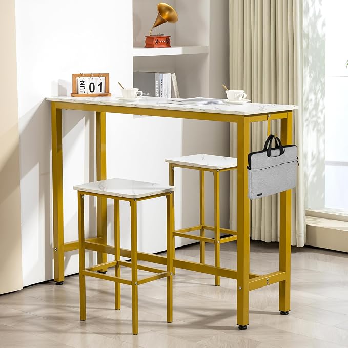 Finnhomy 52.7" Industrial Bar Table Set - Image 4