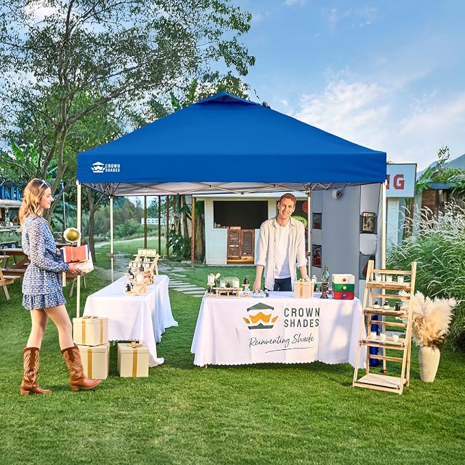 CROWN SHADES Canopy Tent, 10 x 10 Foot Portable Pop Up Outdoor Shelter - Image 3