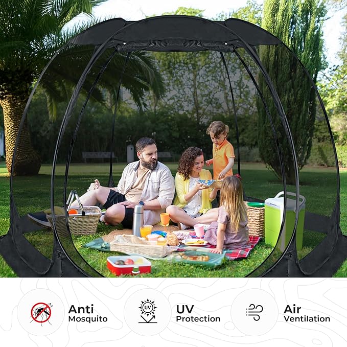 Alvantor® Screen House Gazebo, Pop Up Igloo Screened Canopy Tent - Image 4