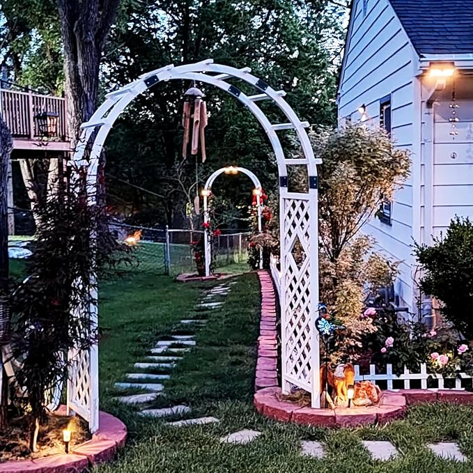 EAGLE PEAK Wood Arbor Garden Trellis Archway, Wedding Arch - Image 6