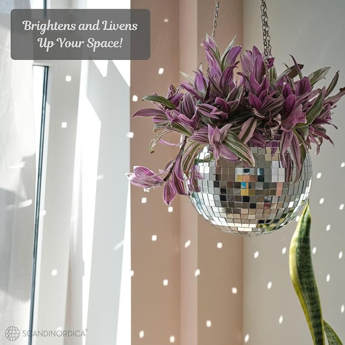 SCANDINORDICA Disco Ball Planter – Value Package: Disco Planter - Image 4