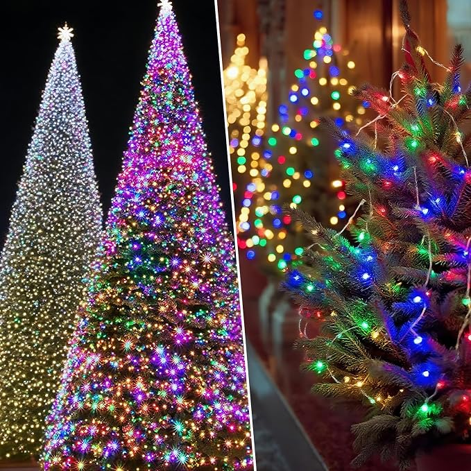 Solar String Lights Outdoor Waterproof 2 Pack Total 66ft 200LED 8 Modes Twinkle - Image 9