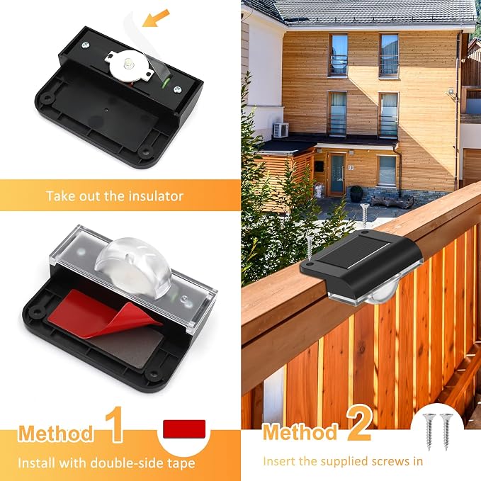 Solar Stair Lights Outdoor Waterproof, 8 Pack Solar Step Lights - Image 8