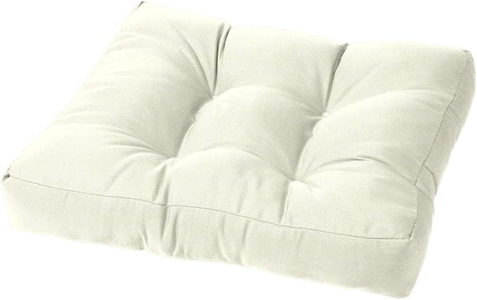Cushion Source Tufted Ottoman Cushions, Sunbrella Natural by CushionSource