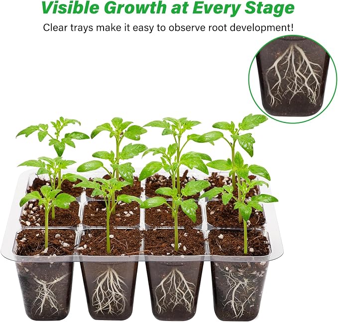 Bonviee 12 Packs Seed Starter Tray - Image 2