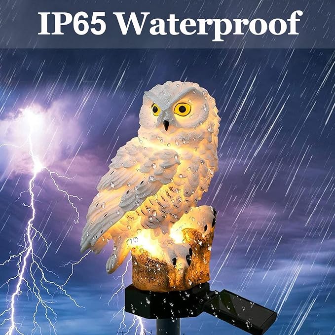 DOUBLE 2 C Solar Garden Light Outdoor, Owl Solar Garden Stake Light, Waterproof - Image 6