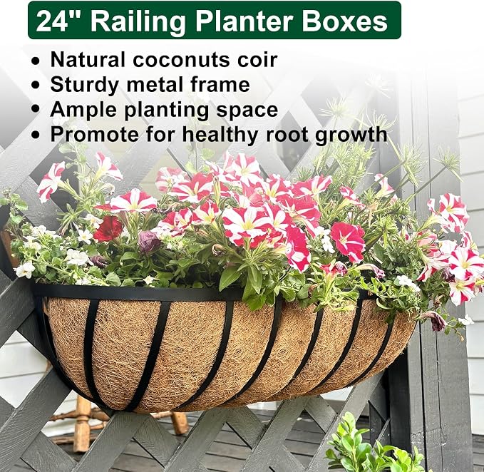 DUNCHATY Railing Planter Window Box - Image 2