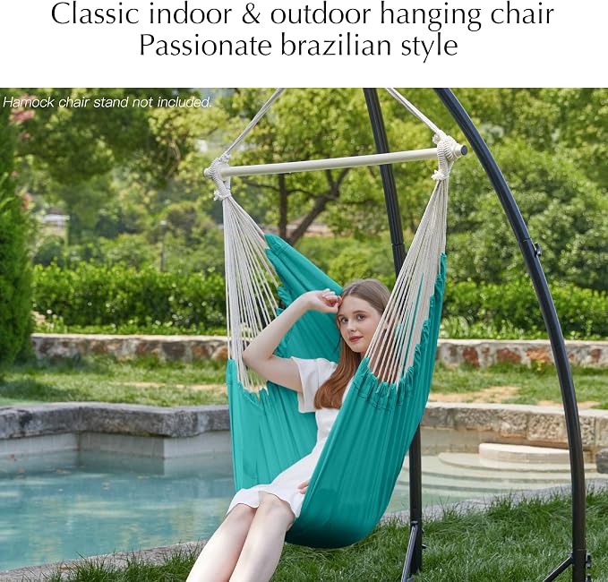 PNAEUT Hammock Chair Hanging Rope Swing - Image 6
