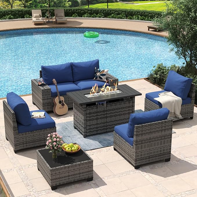 Aoxun 7 Piece Patio Furniture Set by Aoxun
