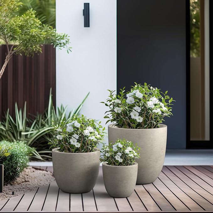 Kante 18", Outdoor Indoor Large Planter Pots - Image 6