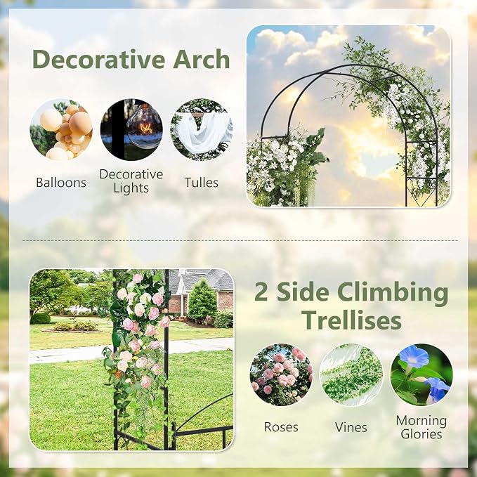 Moccha Garden Arbor, Outdoor Archway Pergola - Image 2