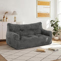 Pamapic 59" Bean Bag Chair, 2 Seat Loveseat Sofa, Ultra Soft Dutch Velvet by Pamapic