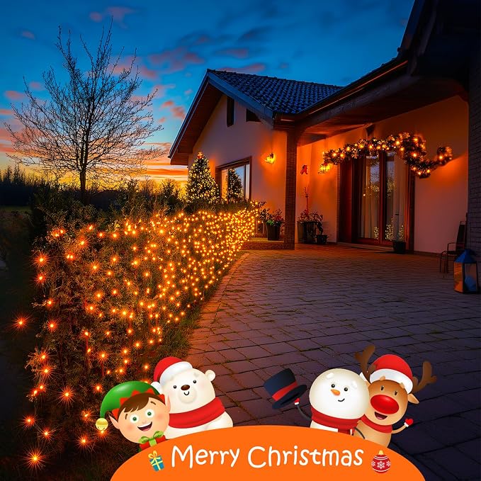 JMEXSUSS 150LED Orange Halloween Lights Indoor Outdoor, Connectable Christmas - Image 6